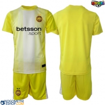 Otroški Nogometni dresi Inter Milan Vratar Gostujoči 2025-26 Kratek Rokav (+ Kratke hlače)